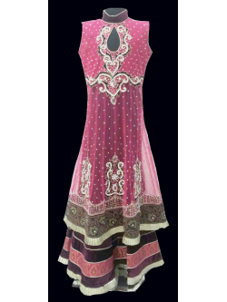 Kids Net Long Top and Skirt